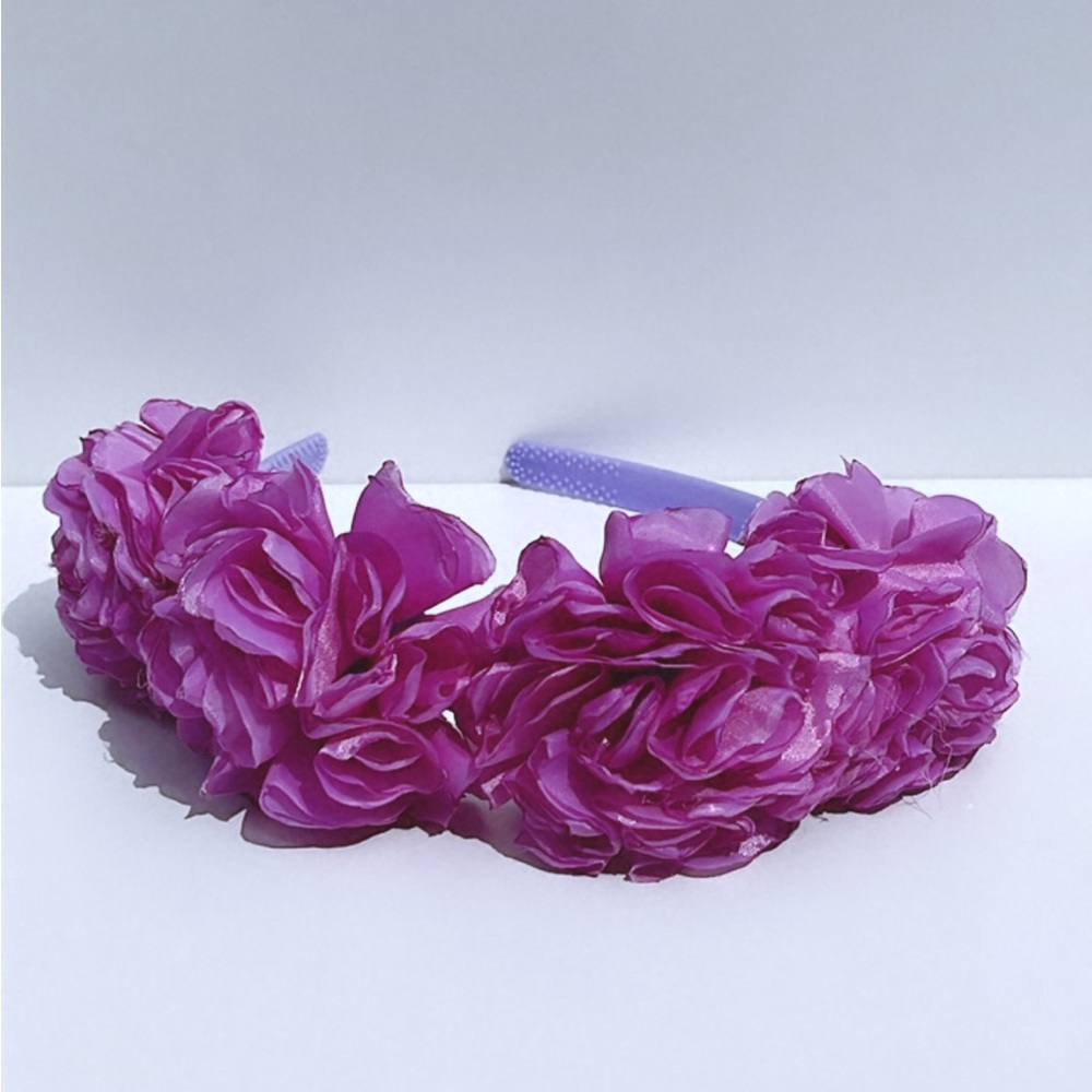 “Beautiful HeadBand for de litter princess in light purple”super soft hand made. - Picture 3 of 3